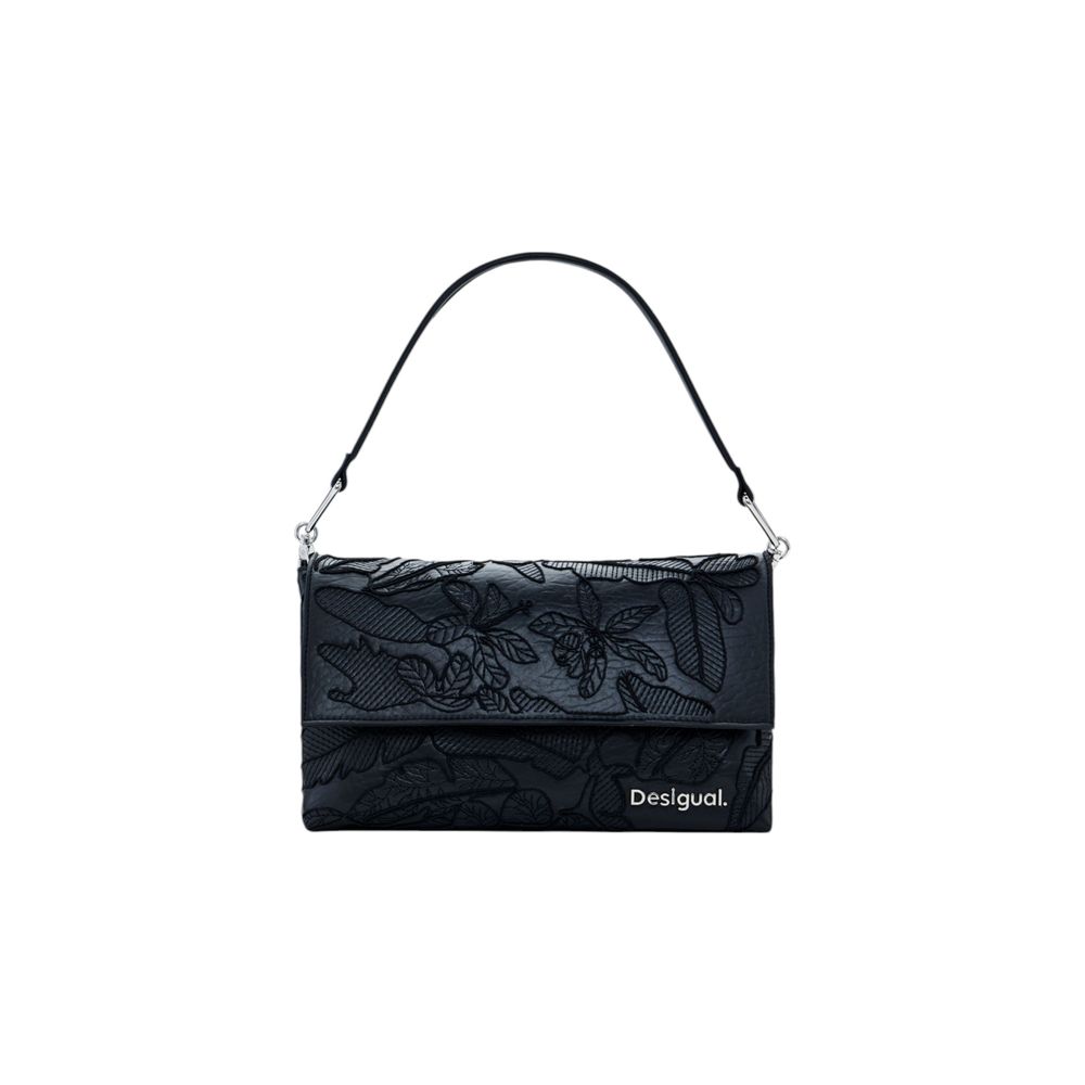 Desigual Schwarze Polyethylen-Handtasche