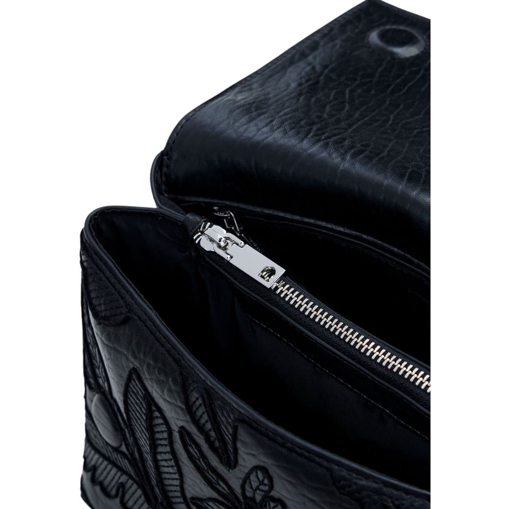 Desigual Schwarze Polyethylen-Handtasche