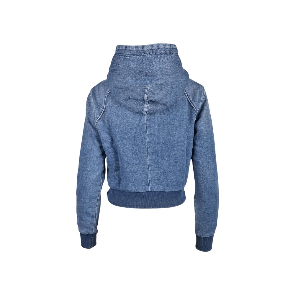 Diesel Blue Cotton Sweatshirt