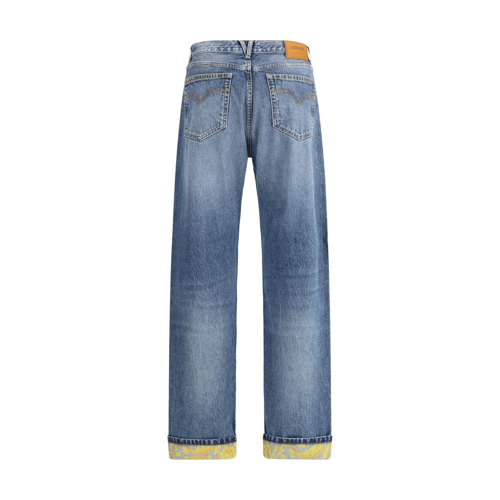 Versace Barocco Umschlagjeans