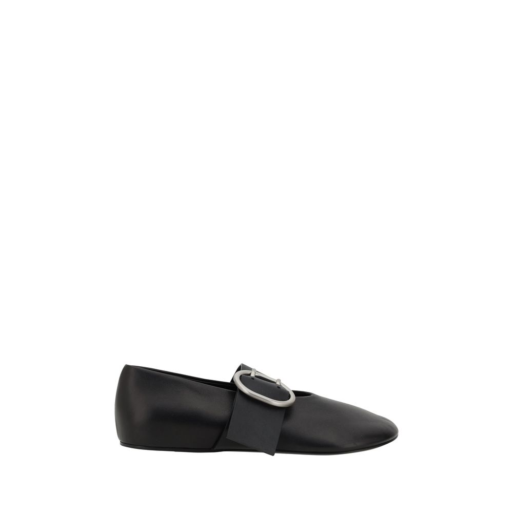 Jil Sander Lederballerinas
