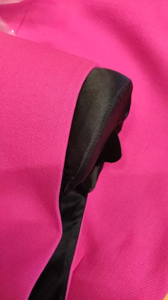 Rochie mini mulată roz, fără mâneci, Dolce &amp; Gabbana, cu imprimeu în A