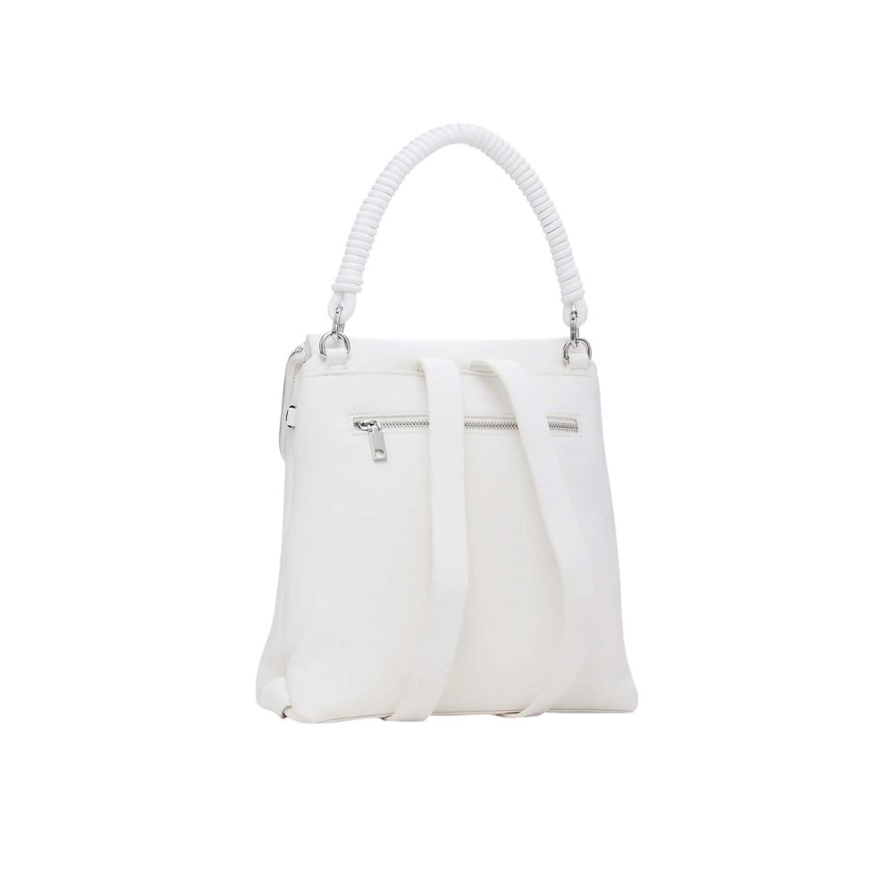 Desigual – Weißer Polyethylen-Rucksack