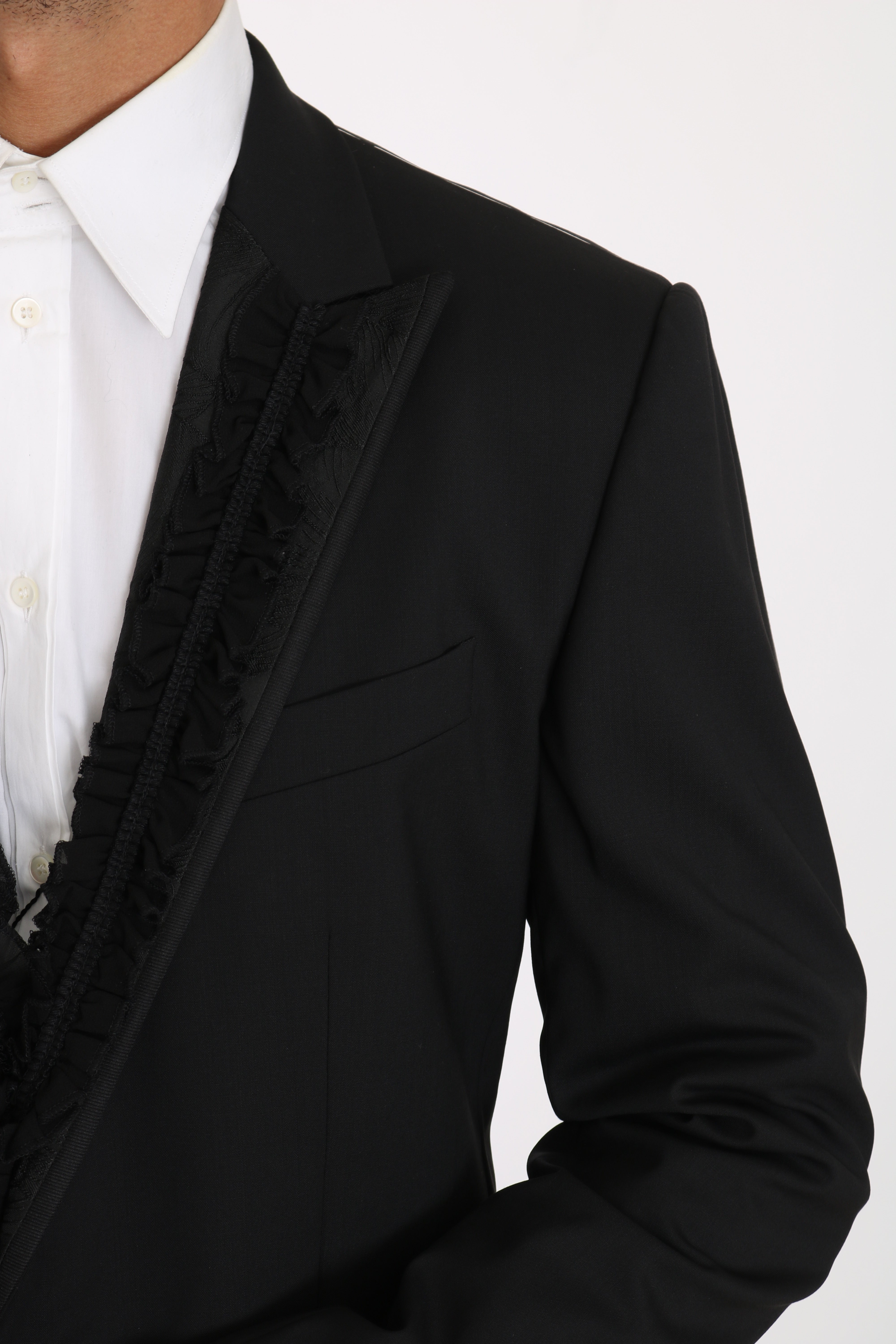 Dolce &amp; Gabbana – Elegante, schwarze Martini-Blazerjacke in Slim Fit