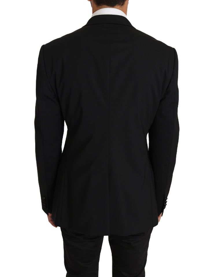 Dolce &amp; Gabbana – Elegante, schwarze Martini-Blazerjacke in Slim Fit
