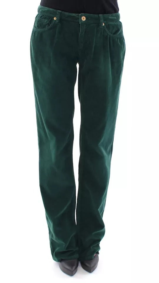 Dolce &amp; Gabbana Grüne Baumwollcordhose SLIMMY Fit D&amp;G