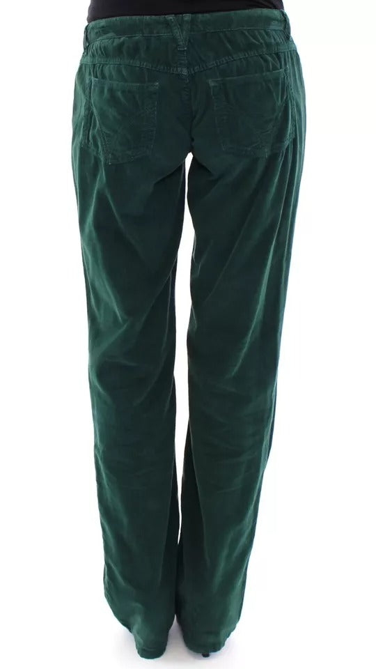 Dolce &amp; Gabbana Grüne Baumwollcordhose SLIMMY Fit D&amp;G