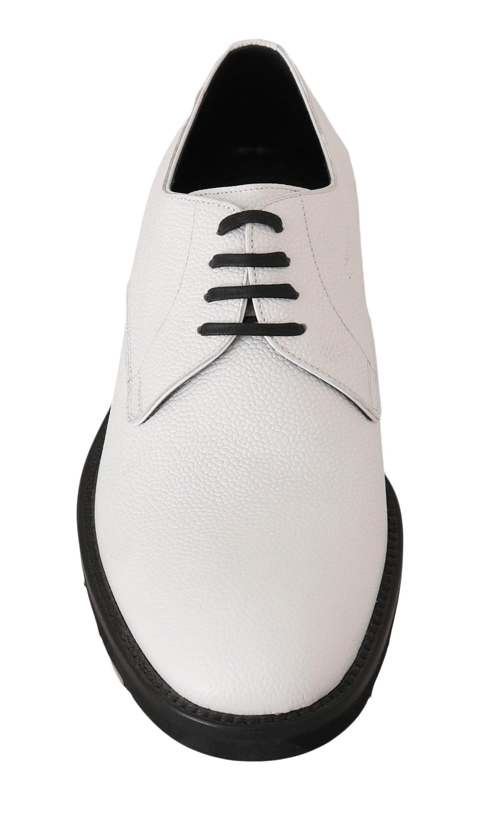 Dolce &amp; Gabbana Elegante weiße formelle Lederschuhe