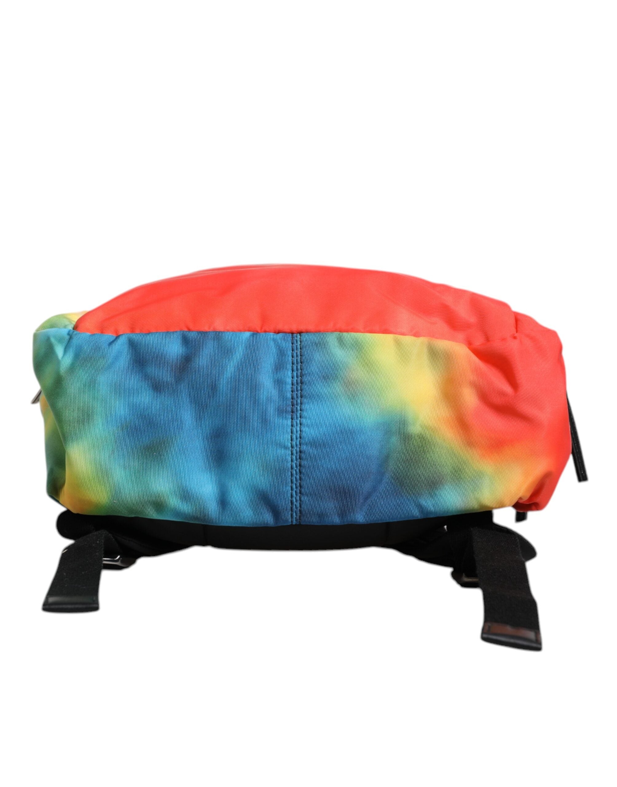 Rucsac pentru copii Dolce &amp; Gabbana cu imprimeu de logo din nailon multicolor Tie Dye