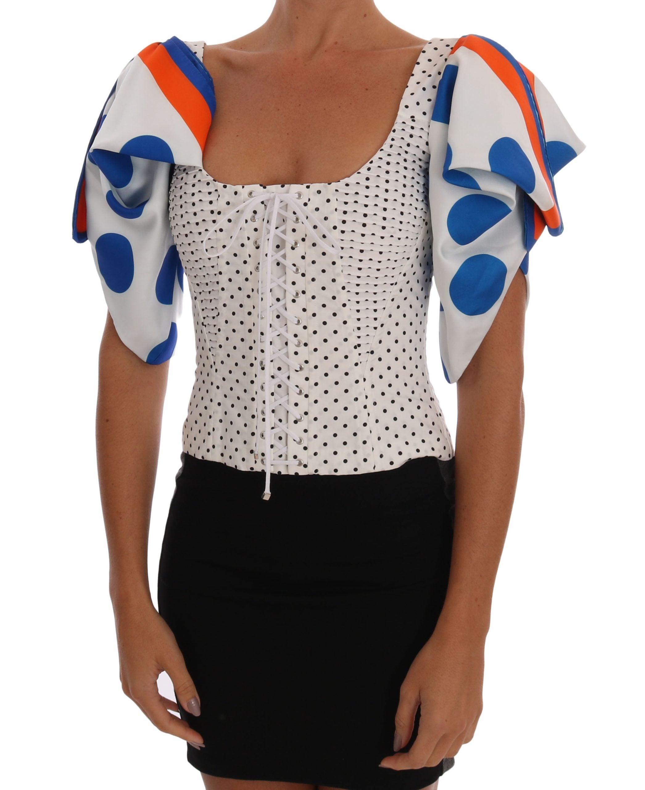 Dolce &amp; Gabbana Elegantes Bustier-Top mit Punkten