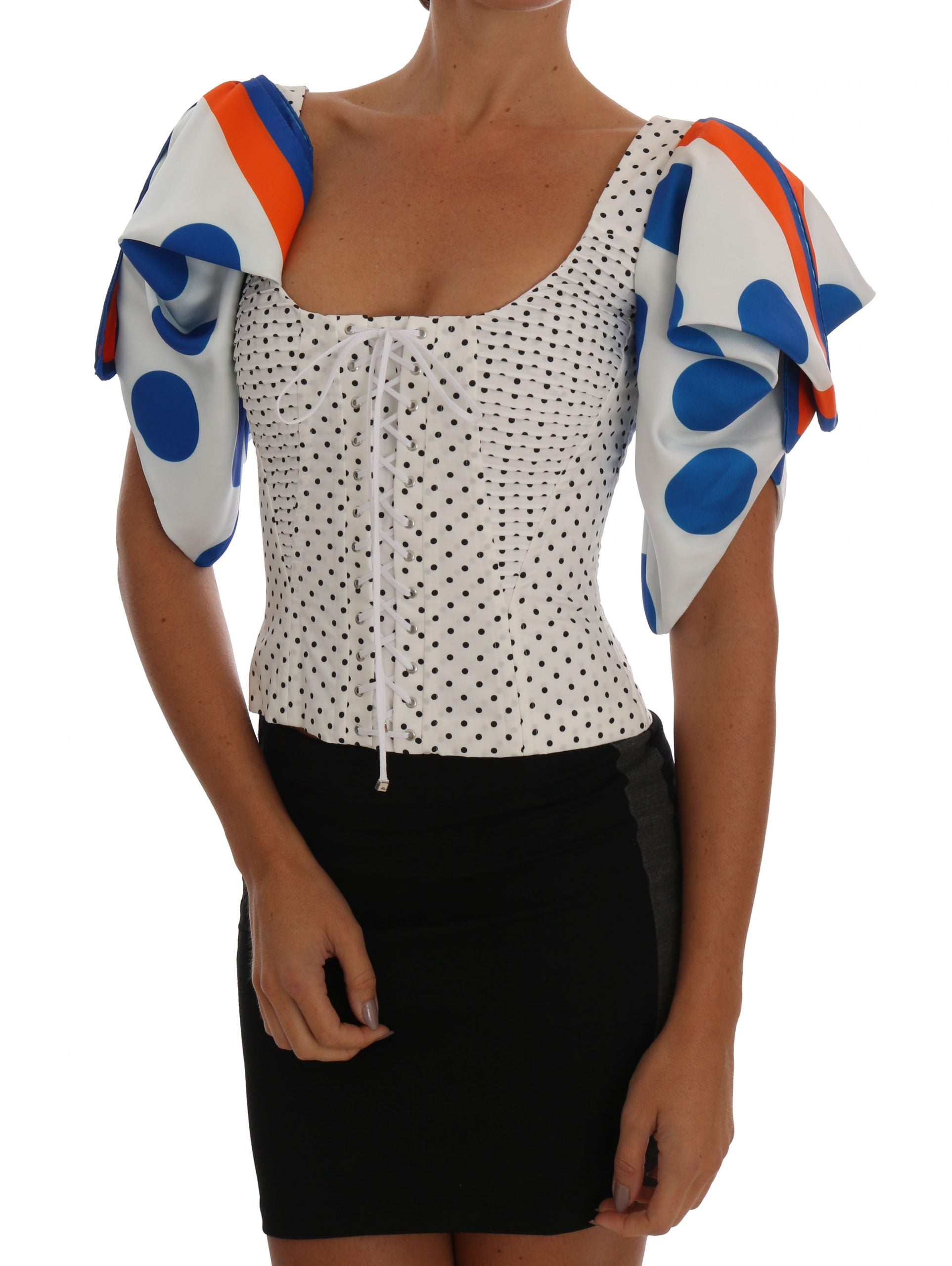 Dolce &amp; Gabbana Elegantes Bustier-Top mit Punkten