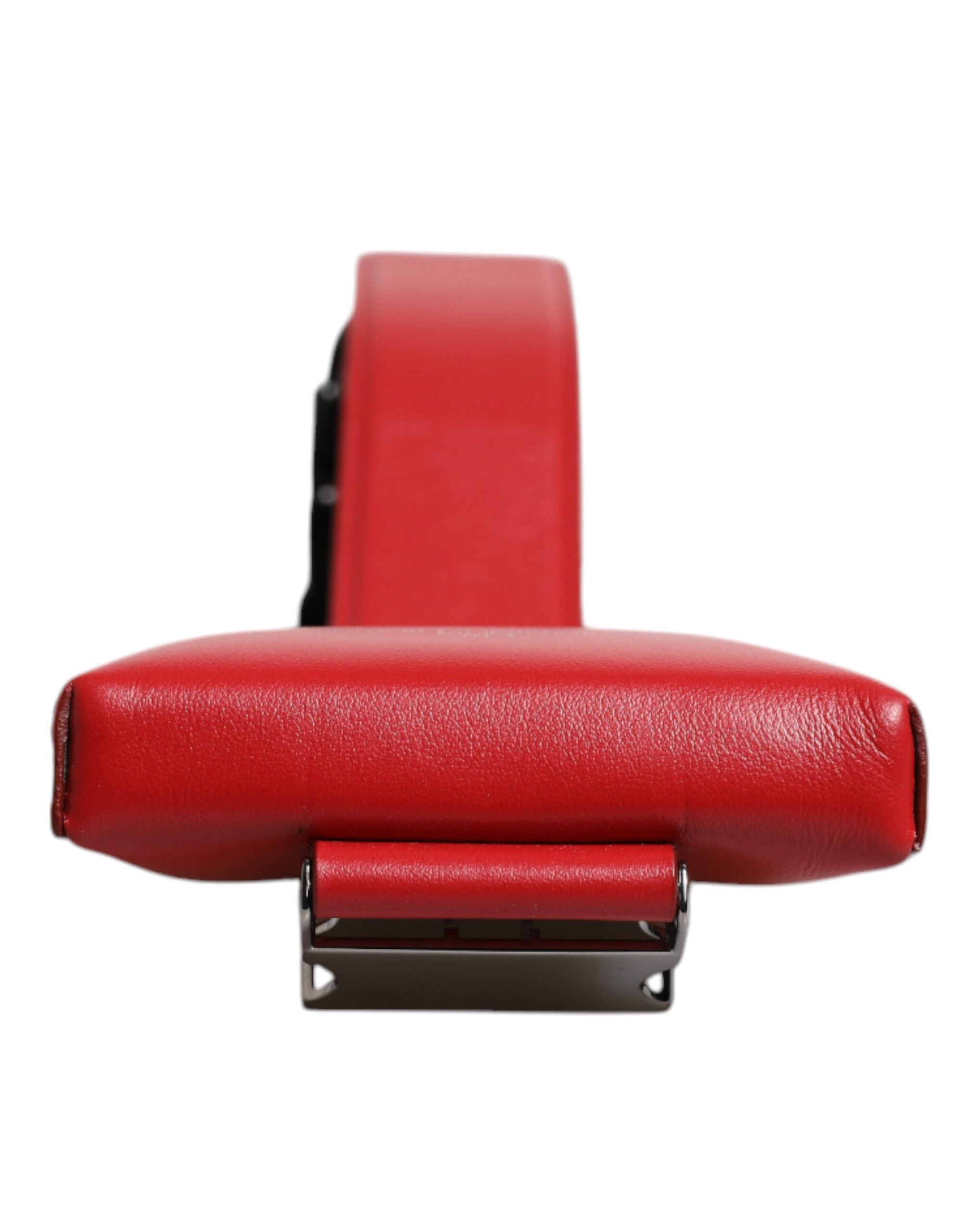 Dolce &amp; Gabbana – Rotes Leder-Kartenetui mit Logo und Rundum-Reißverschluss, Geldbörse mit breitem Riemen (Kopie)