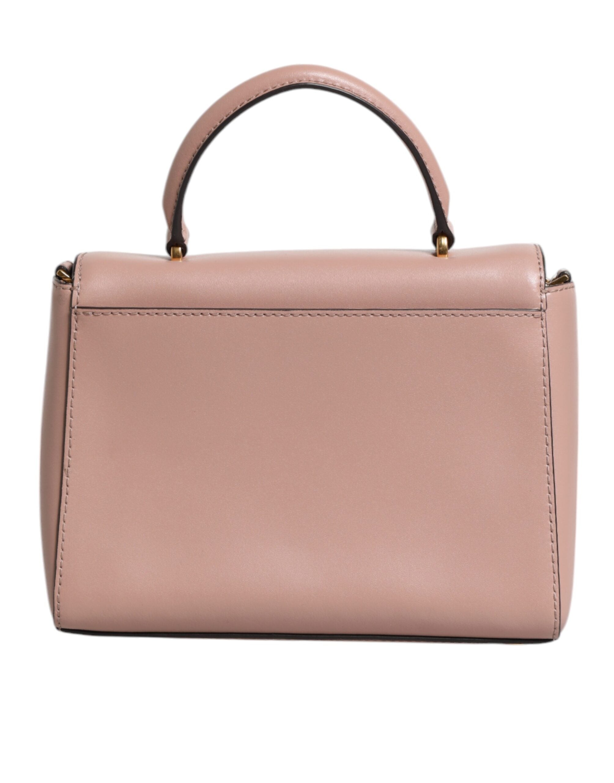 Geantă crossbody MINDY din piele roz cu placă cu logo Michael Kors
