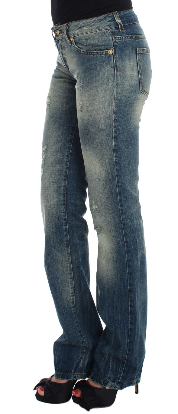 Blugi Cavalli Sleek Flair Leg cu talie joasă