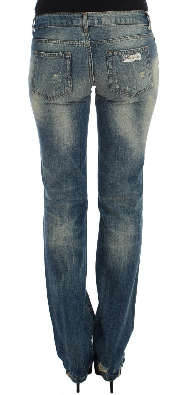 Cavalli – Sleek Flair Leg – Niedrig taillierter Denim