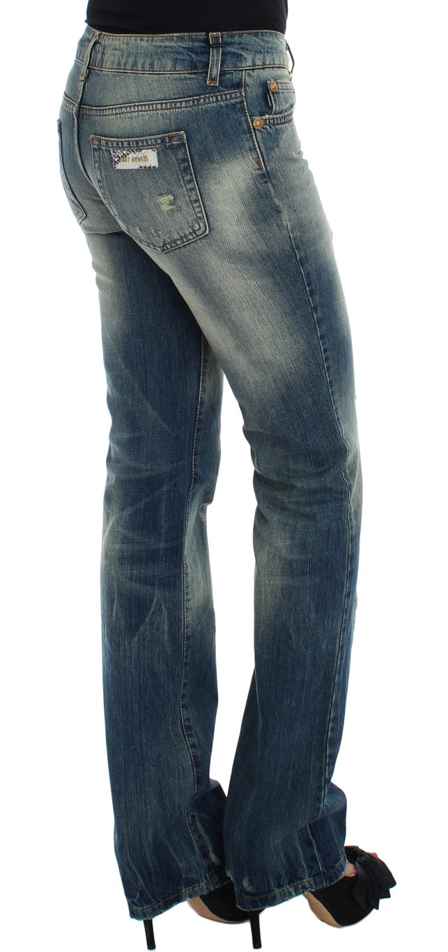 Cavalli – Sleek Flair Leg – Niedrig taillierter Denim