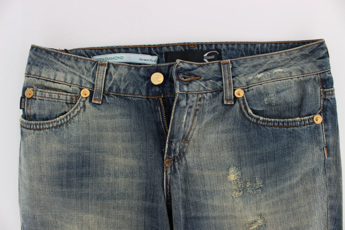 Cavalli – Sleek Flair Leg – Niedrig taillierter Denim