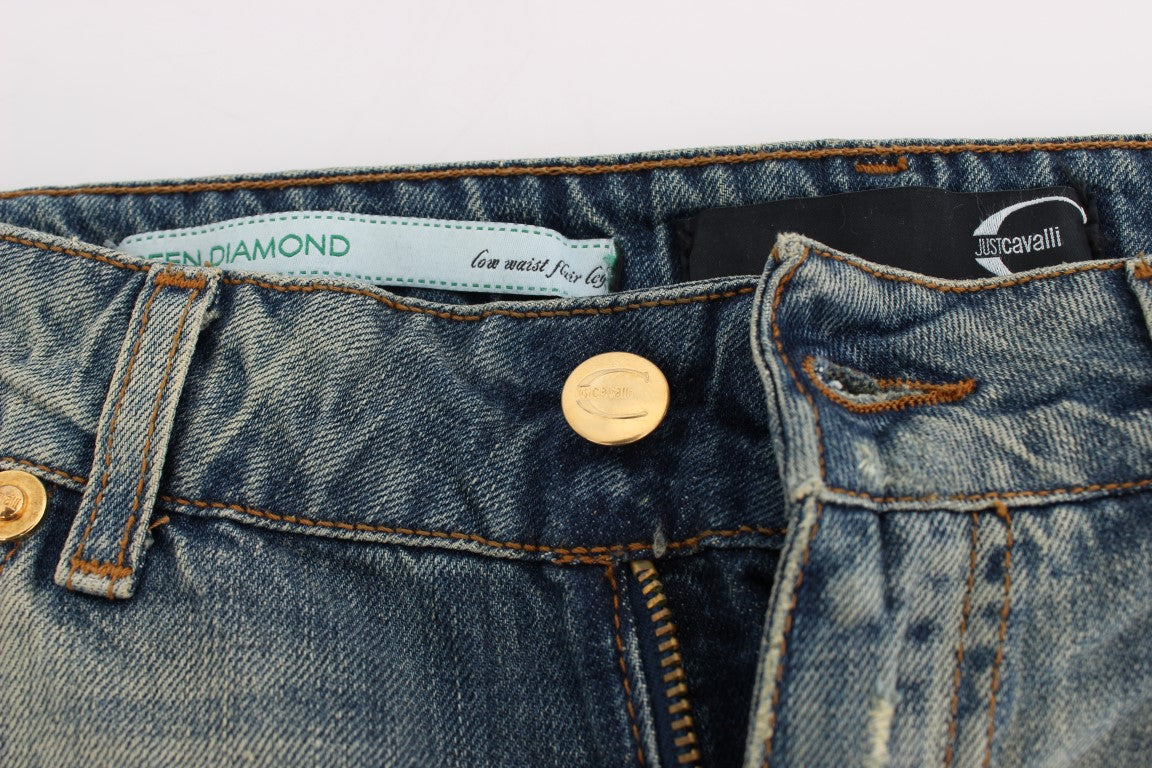Cavalli – Sleek Flair Leg – Niedrig taillierter Denim