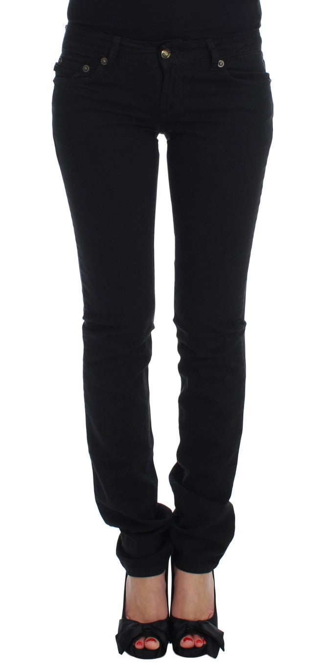 Blugi negri Cavalli Chic Slim Skinny