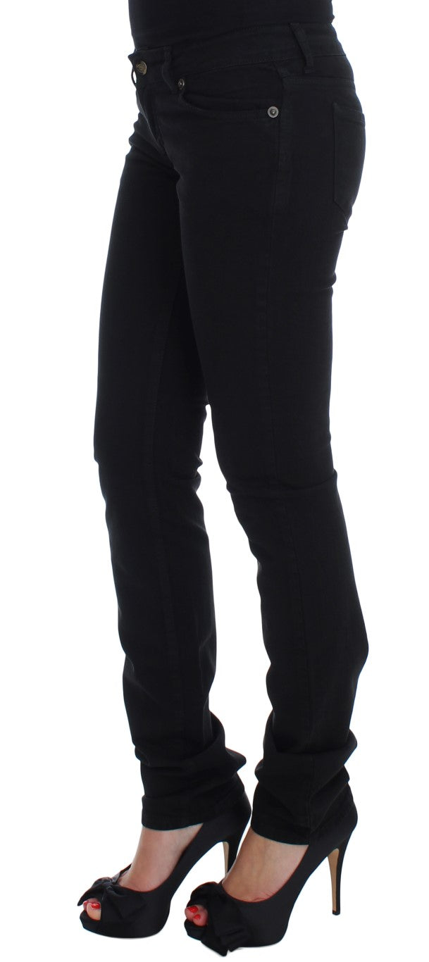 Blugi negri Cavalli Chic Slim Skinny