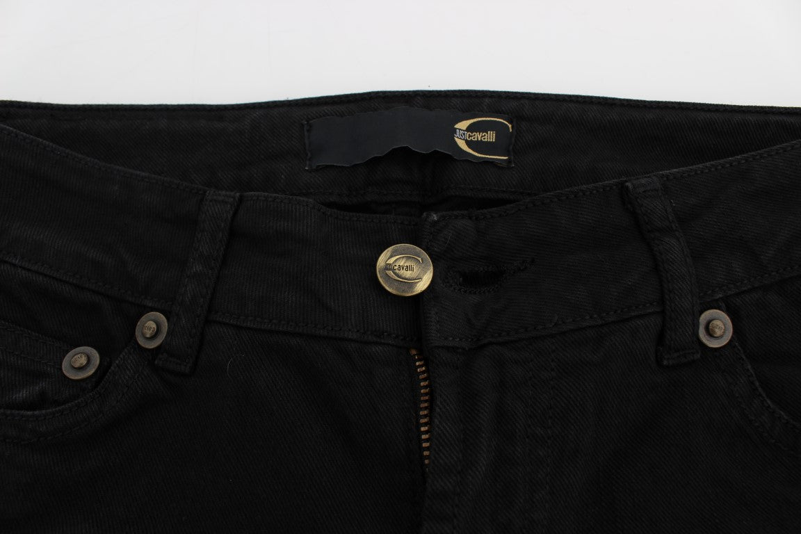 Blugi negri Cavalli Chic Slim Skinny