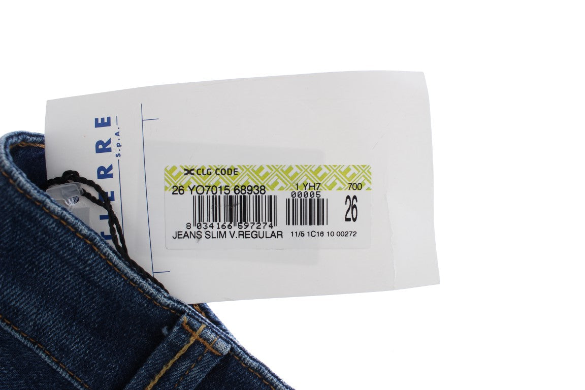 Cavalli Eleganter Flare Leg Low Waist Denim