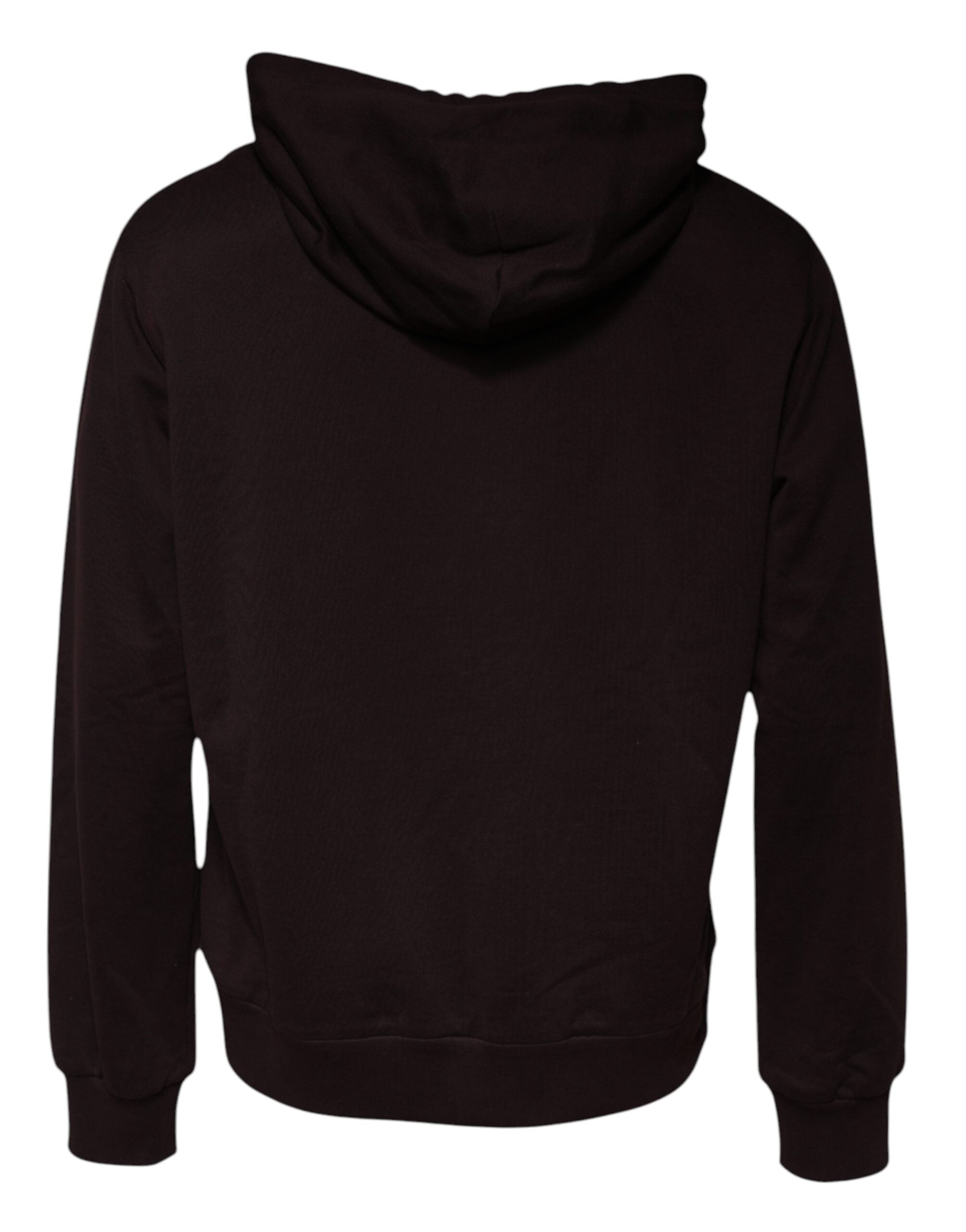 Dolce &amp; Gabbana Braunes Herren-Sweatshirt mit Kapuze aus Baumwolle