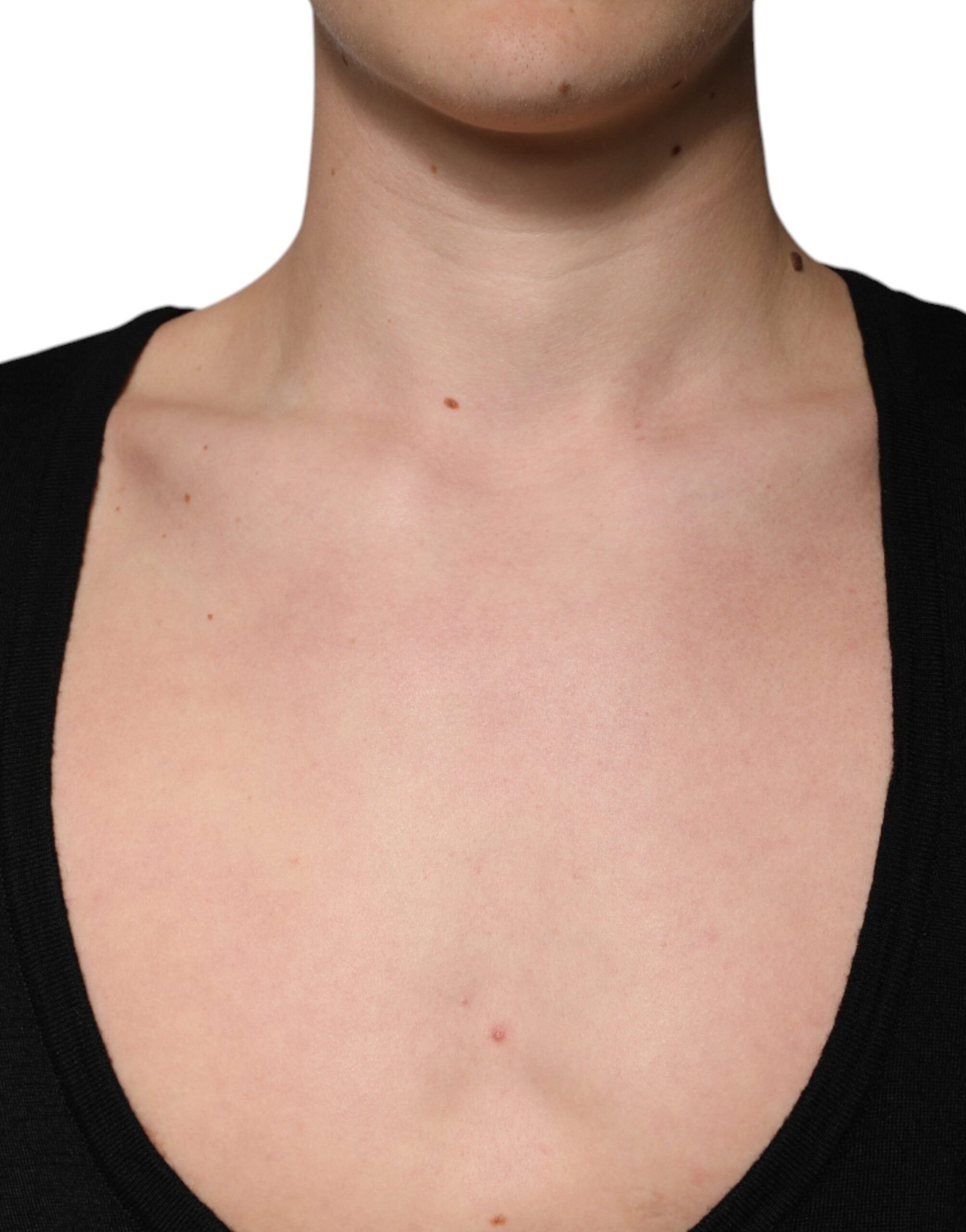 Dolce &amp; Gabbana – Schwarzer Pullover aus Wolle mit Rundhalsausschnitt