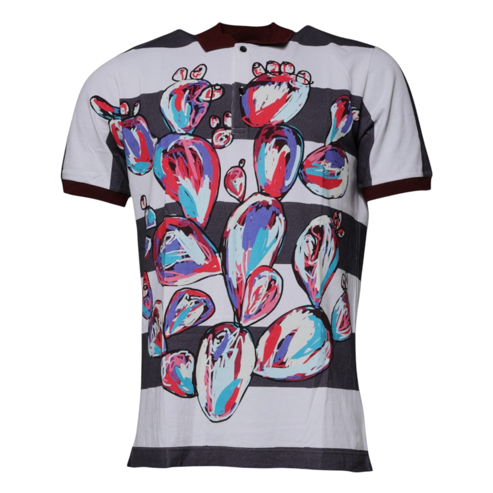 Dolce &amp; Gabbana Tricou polo cu guler grafic multicolor