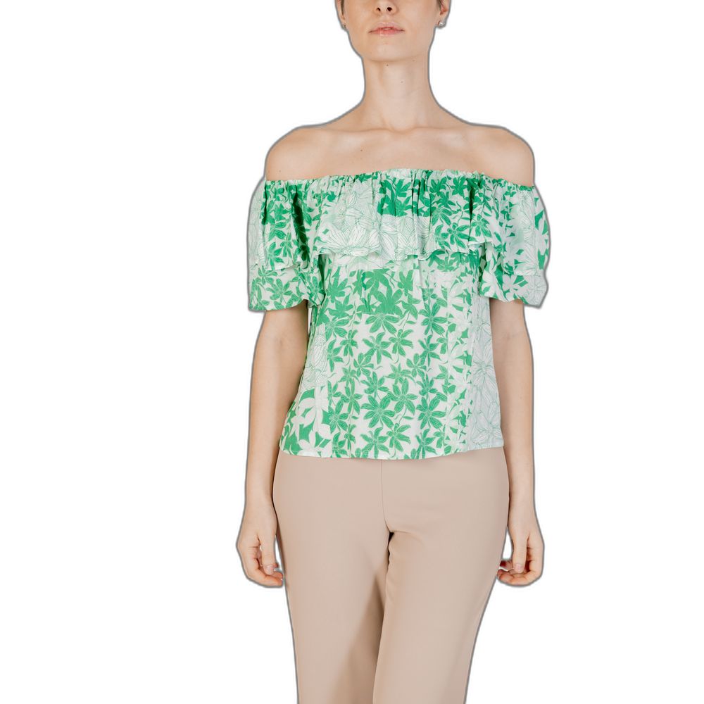 Desigual Green Viscose Blouse