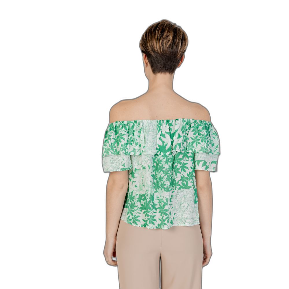 Desigual Green Viscose Blouse