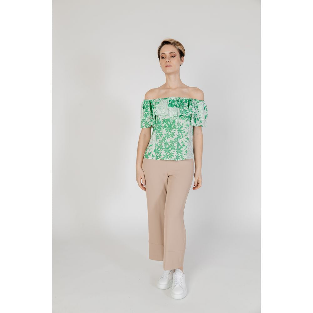 Desigual Green Viscose Blouse