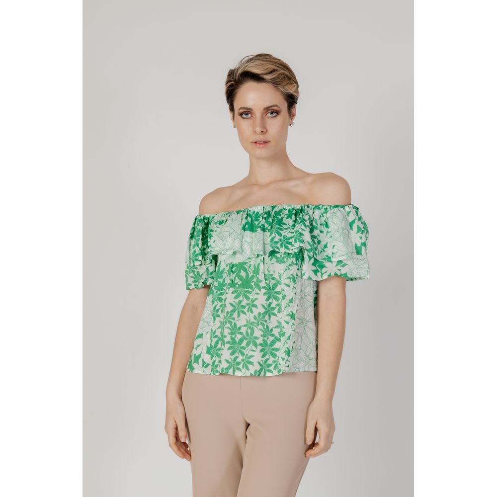 Desigual Green Viscose Blouse