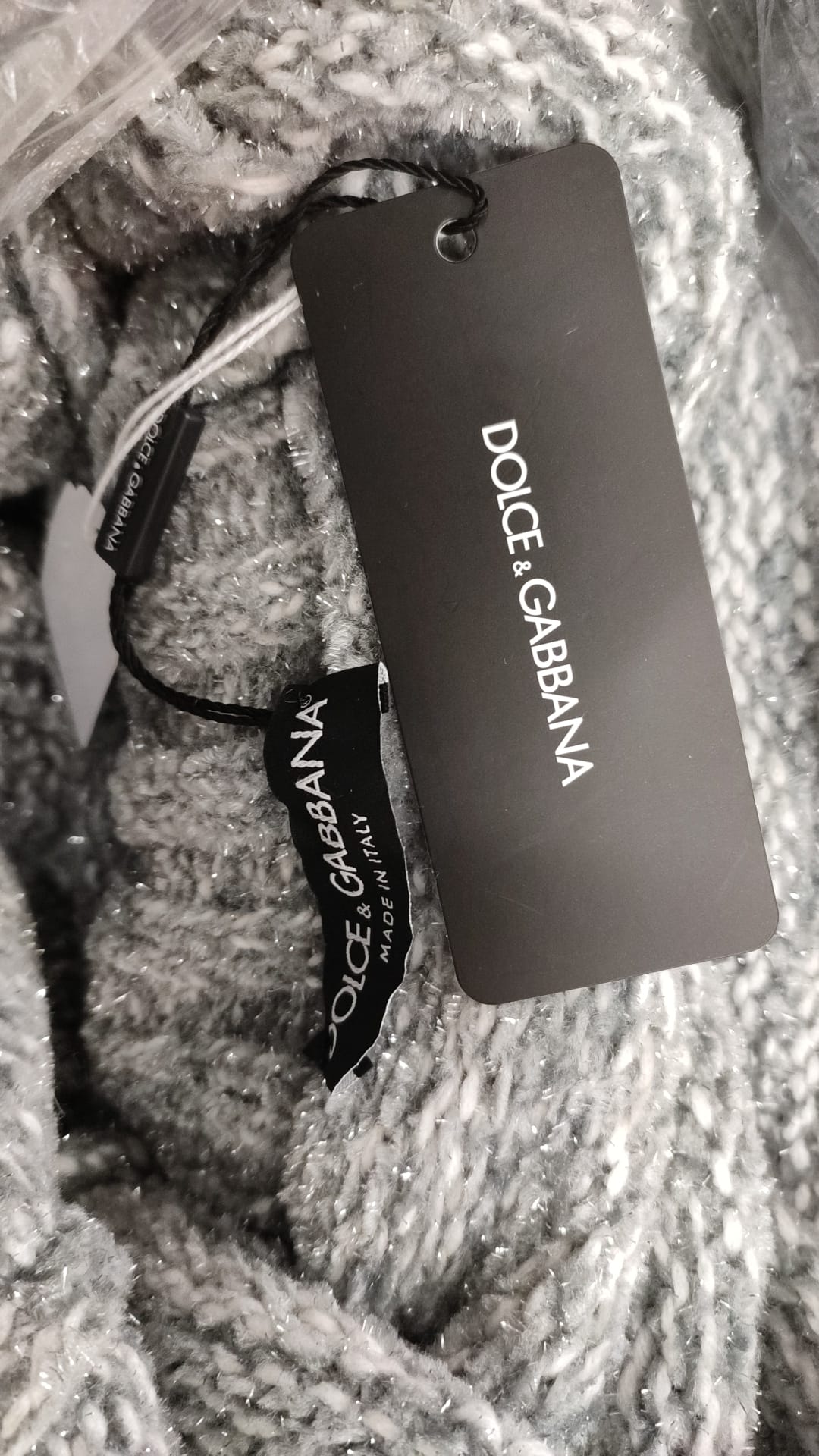 Dolce &amp; Gabbana Eleganter Rollkragenpullover aus grauer Kaschmirmischung