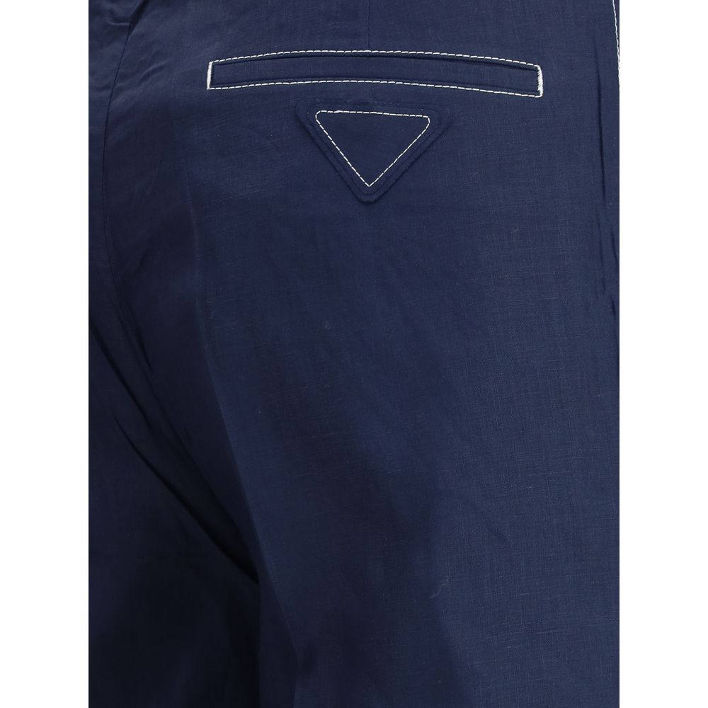 Prada Leinenhose
