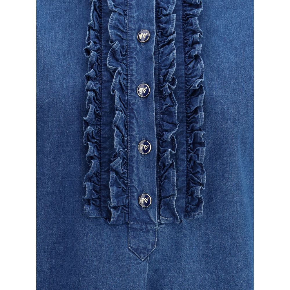 Cămăși din denim cu volane Valentino