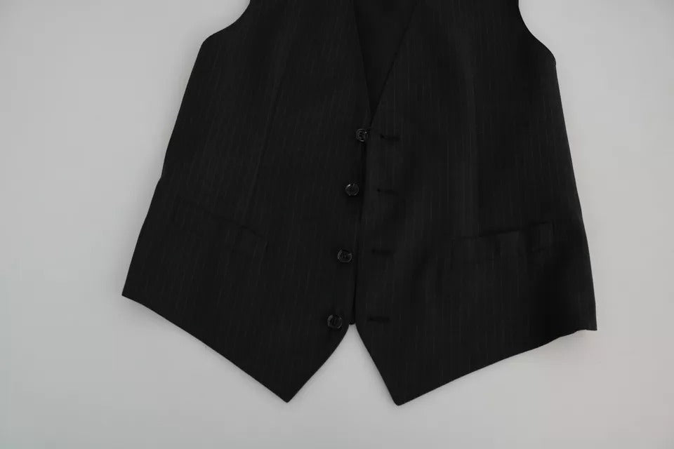 Dolce &amp; Gabbana Schwarze Herren Weste mit formeller Personalausstattung