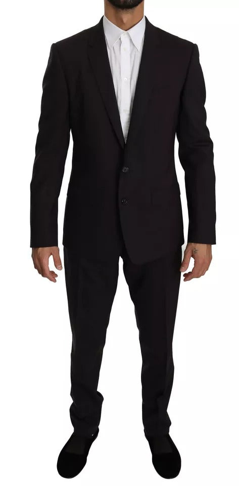 Dolce &amp; Gabbana Lila MARTINI Wollstretch 2-teiliger Anzug