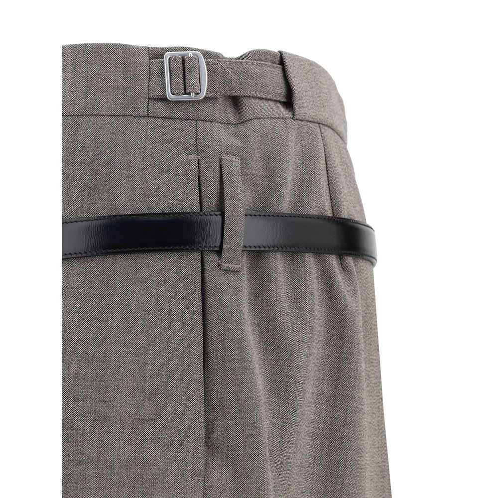 Pantaloni Prada Mélange Palazzo