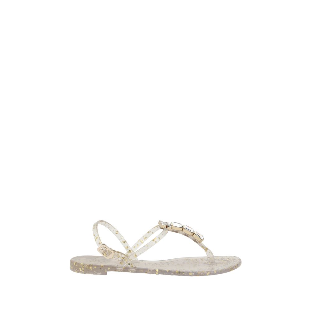 Casadei Swarovski Jelly Sandalen