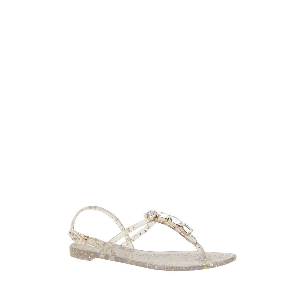 Casadei Swarovski Jelly Sandalen