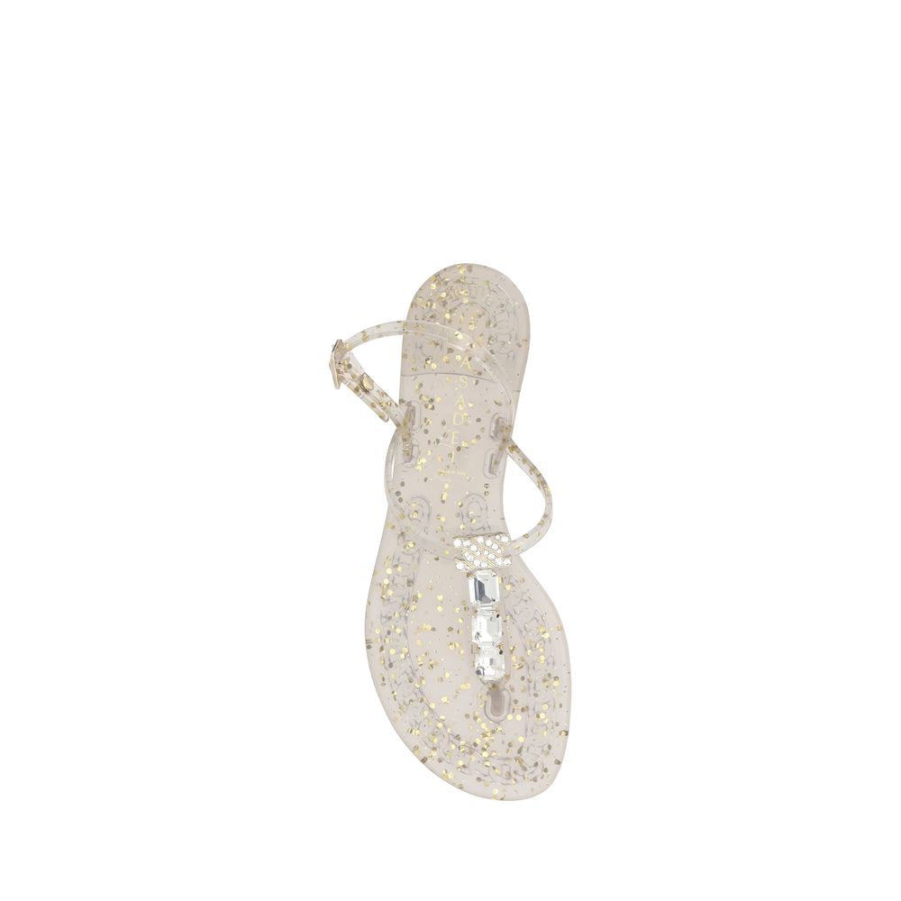 Casadei Swarovski Jelly Sandalen