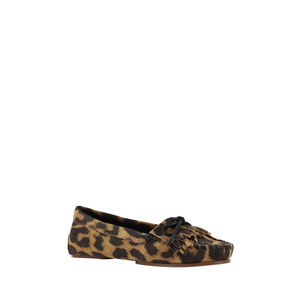 Paris Texas – Indiana-Loafer mit Leopardenmuster
