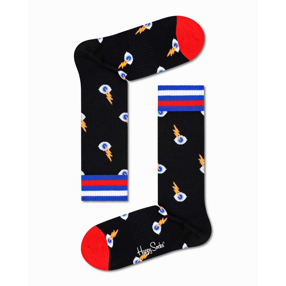 Colanți și șosete Happy Socks din bumbac negru