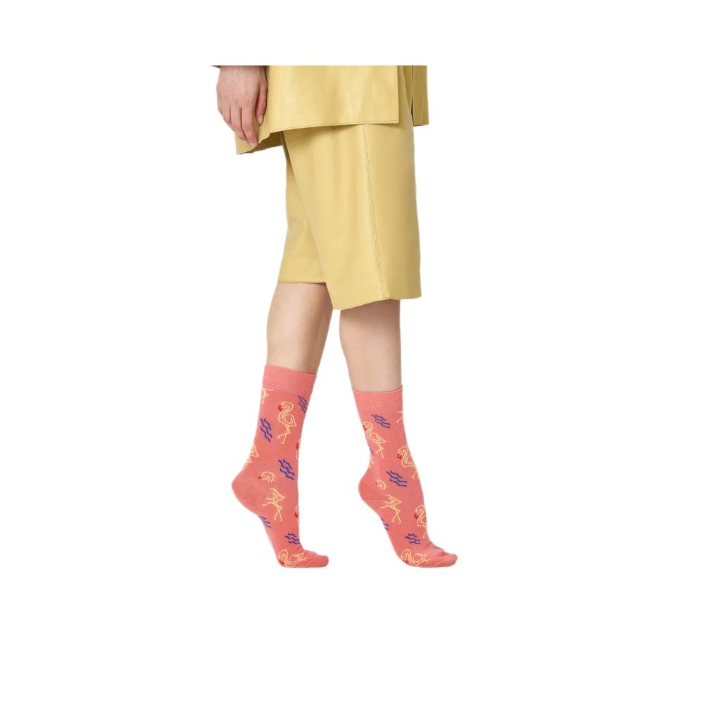 Happy Socks – Orangefarbene Strumpfhosen und Socken aus Baumwolle