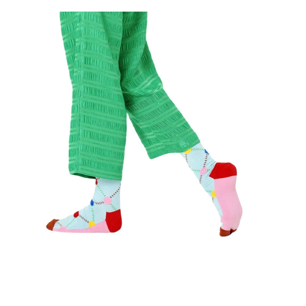 Happy Socks – Blaue Strumpfhosen und Socken aus Baumwolle