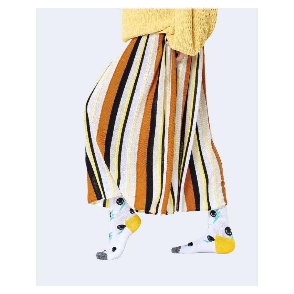 Happy Socks – Weiße Strumpfhosen und Socken aus Baumwolle