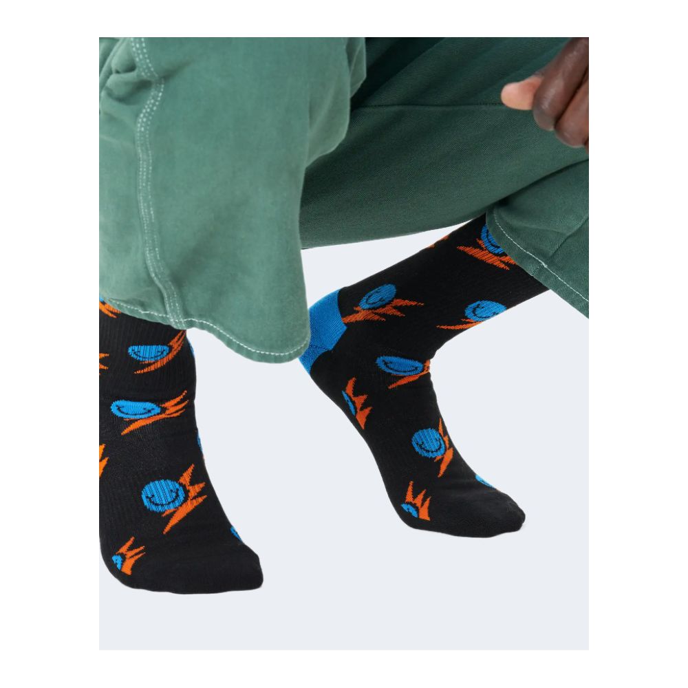 Happy Socks – Schwarze Strumpfhosen und Socken aus Baumwolle