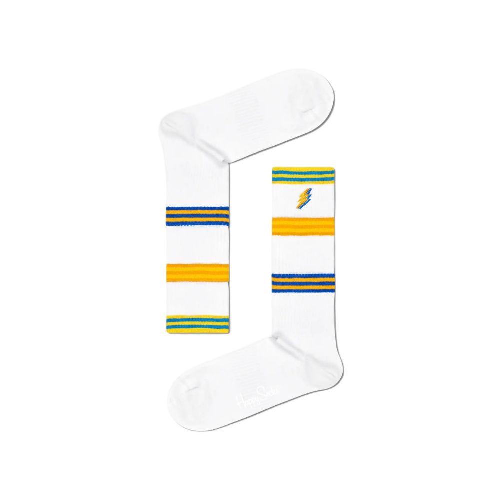 Happy Socks – Weiße Strumpfhosen und Socken aus Baumwolle