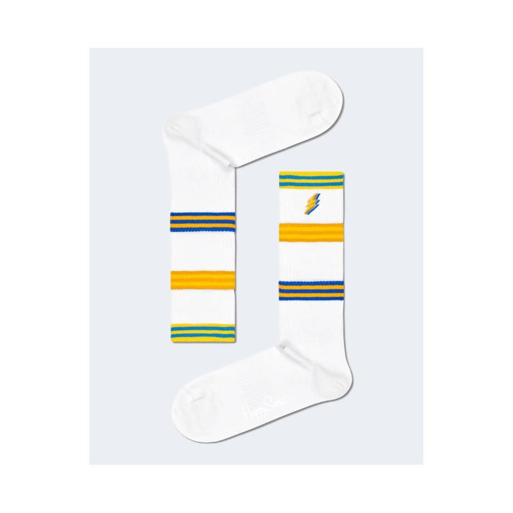 Colanți și șosete Happy Socks din bumbac alb